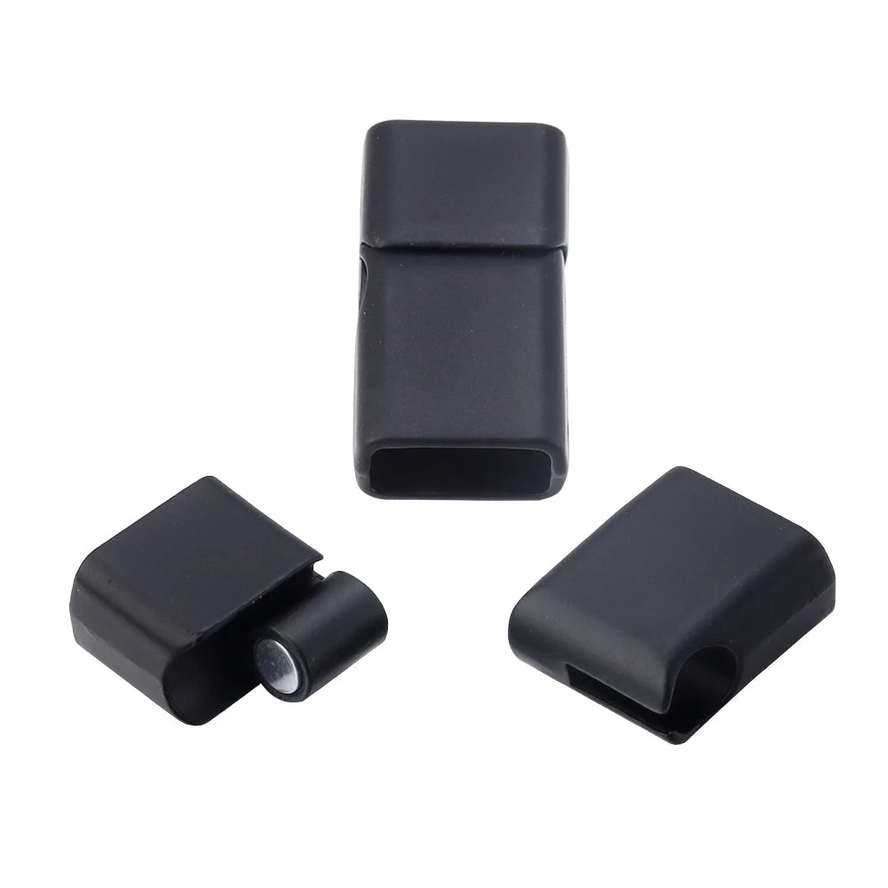 5Pcs Alloy Magnetic Clasps Round Square Corners Leather Cord End Clasp Connectors For DIY Jewelry Making Bracelet Accessories