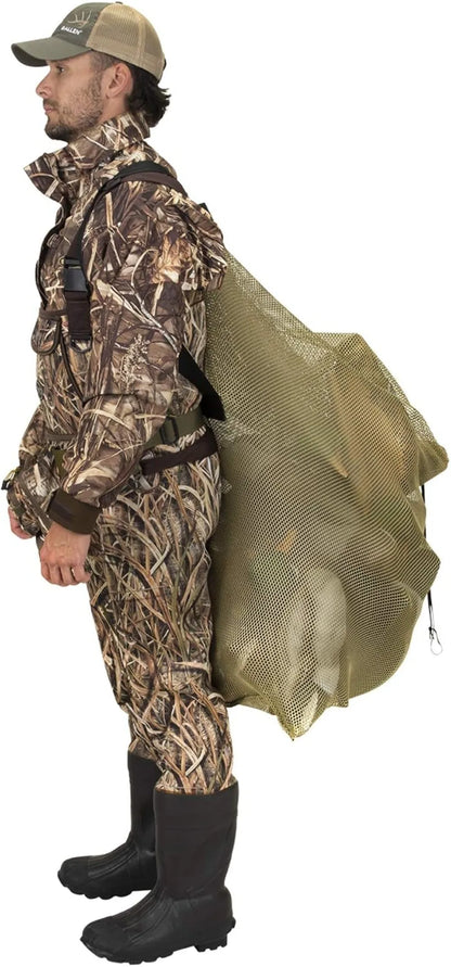 Mesh Decoy Bag, Fits 24 Standard Duck Decoys, 52"L x 30"W, Olive
