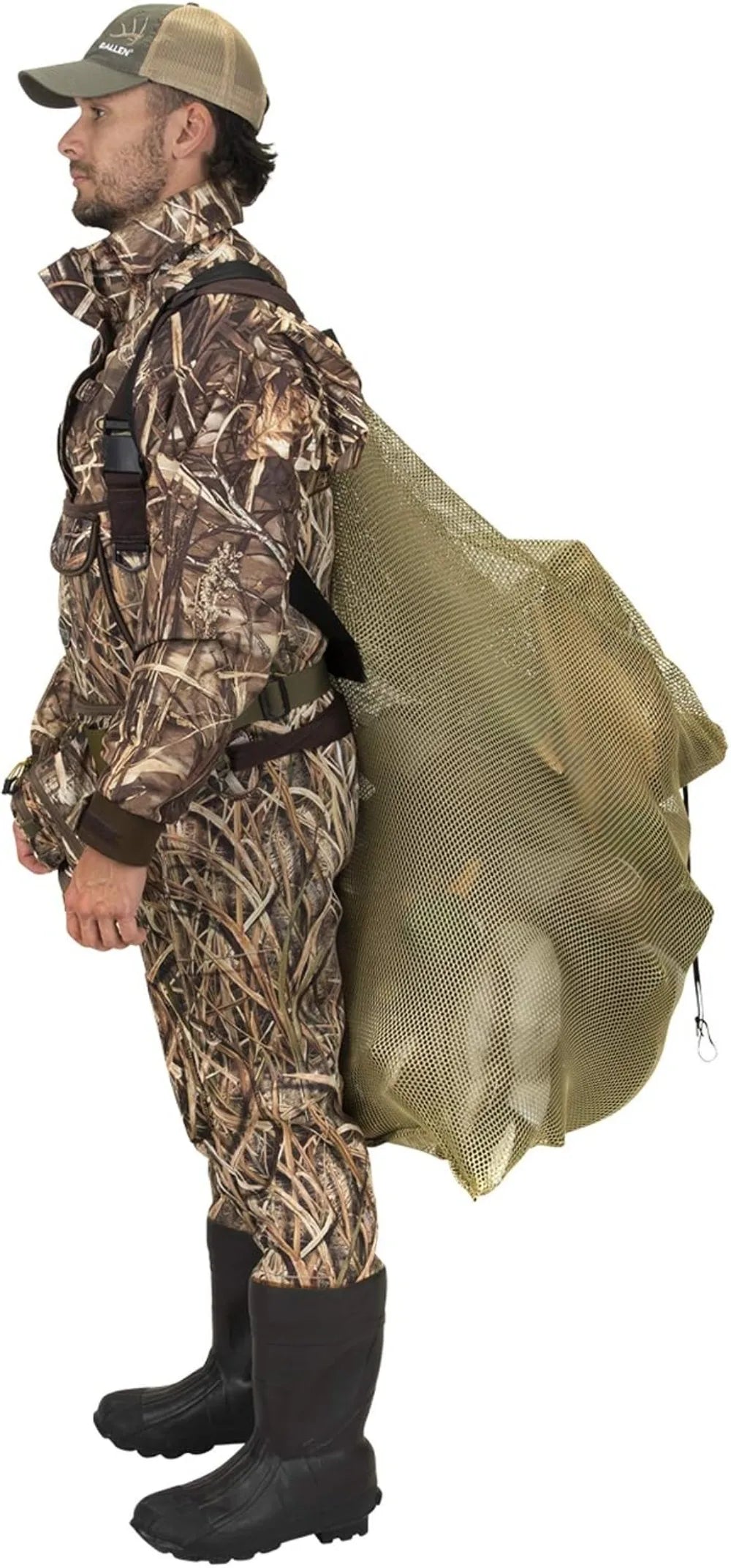 Mesh Decoy Bag, Fits 24 Standard Duck Decoys, 52"L x 30"W, Olive
