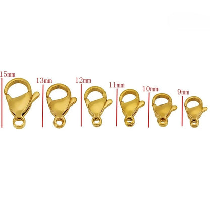 20pcs Stainless Steel Lobster Clasps With Jump Rings Connectors Clasp for Bracelet Necklace DIY Jewellery Making Supplies