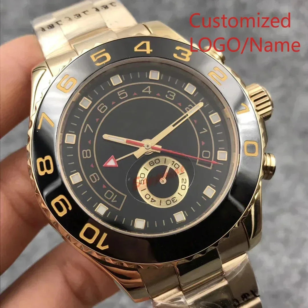 A88 Store 44mm Men's Luxury Wristwatch Master Automatic Mechanical Movement Sapphire Male Brand Clock Watches Customized