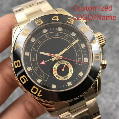A88 Store 44mm Men's Luxury Wristwatch Master Automatic Mechanical Movement Sapphire Male Brand Clock Watches Customized
