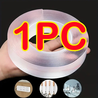 20-50mm Width Ultra Strong Adhesive Nano Tape High Viscosity Double Sided Tape Traceless Transparent Reusable Mounting Tape