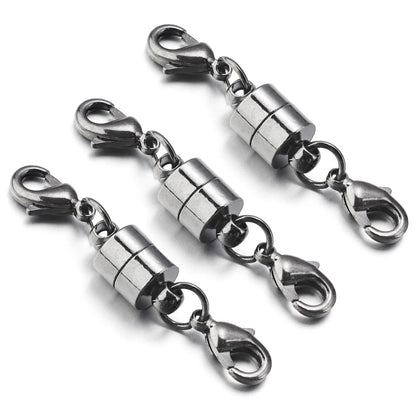 5Sets/Lot Magnetic Clasps With Lobster Clasps For Jewelry Making DIY Bracelet Necklace Magnet Clasp Connector Buckle Fasteners