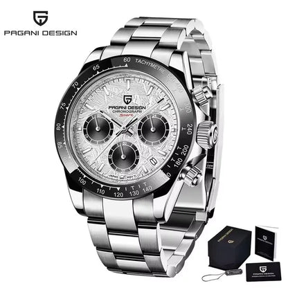 PAGANI DESIGN Top Men Business Watch Luxury Classic Quartz Wristwatch Chronograph Ceramic Bezel Waterproof Watches for Men Gift