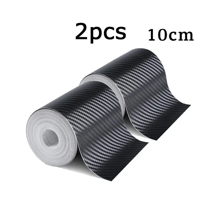 1m-10m Car Door Edge Guards Door Sill Protector Waterproof 3D Carbon Fiber Anti Collision Film Scratch Cover Strip Stickers Tape