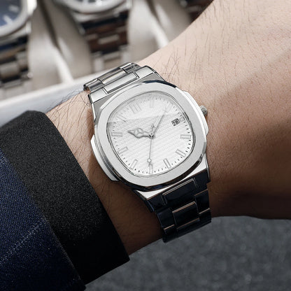 1PC Surprise Mystery Watch Blind Box-Fashion Square Men Business Watches Simple Calendar Quartz Watch Reloj Hombre（Without Box）