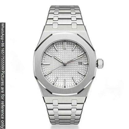 42mm Streamlined Modern Mens Luxury Watches Matte Solid 904L Steel Automatic Movement Open Skeleton Dial Wear Resistant Long