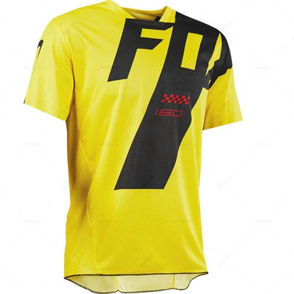 Enduro Cycling Jersey Short Sleeve DH Motocross Downhill Suit Bmx Mountain Bike Riding Jersey Camiseta Mtb Breathable Shirt