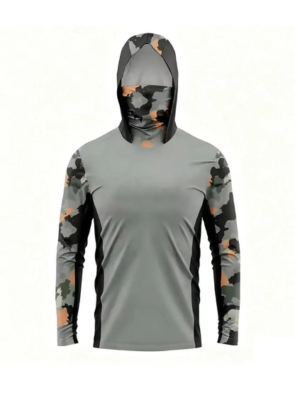 2026 Summer New Style Men's Long-Sleeved Shirt with 3D Pattern Print Sporty Breathable Soft Comfortable and Lightweight