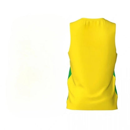 BRAZIL Style Flag Football Tank Top Fashion Summer 3D Printed Jersey Vest Loose Breathable Sports Basketball Sleeveless Tees