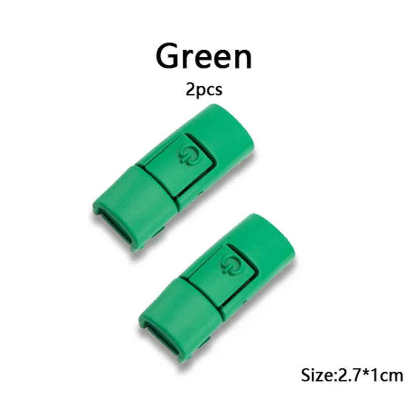 New Colorful Shoelaces Press buckle Metal Shoelace Clip Press Lock Kids Adult Shoes Accessories AF1 Sneaker Kits Metal Laces Tip