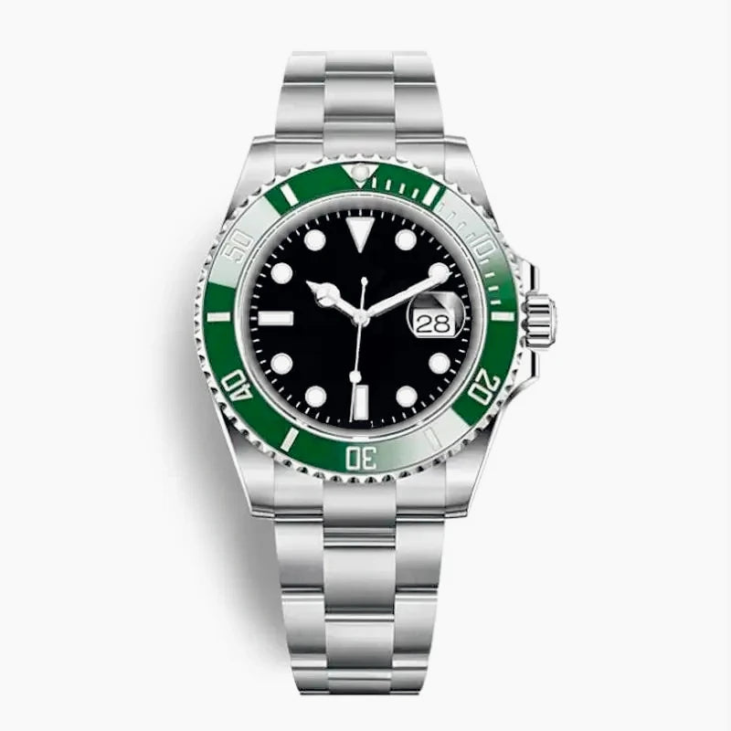 904L Stainless Steel Mens Mechanical Automatic Watches Polished Case Latest Fashion Style Black Blue Gradient Dial Anti Scratch