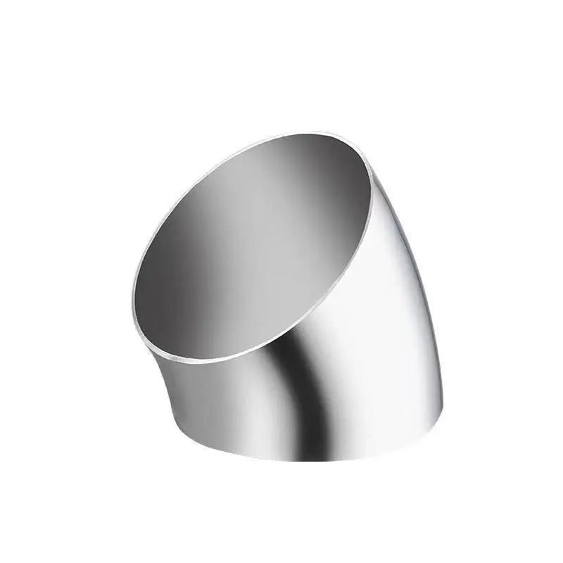 1Pcs 201/304 Stainless Steel 45 Degree Welded Elbow Pipe Fitting Industrial Sanitary Grade Stair Handrail Connector