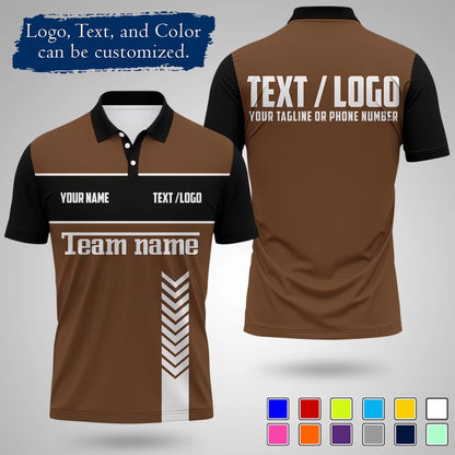 Personalized Sports Polo Shirt Custom Name And Logo Printed Quick Drying Short Sleeve Jersey For Team Uniform Outdoor Activities