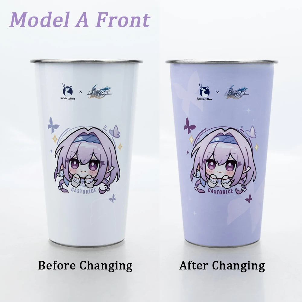 Coffee Co branded Color Changing Stainless Steel Cold Water Cup Collection Gift In Stock