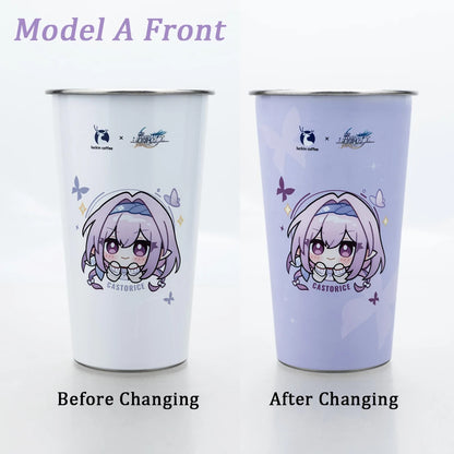 Coffee Co branded Color Changing Stainless Steel Cold Water Cup Collection Gift In Stock