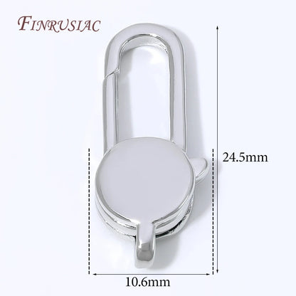18K Gold Plated Mini Heart Spring Clasp,Lobster Clasp DIY Jewelry Making Findings Necklace Bracelet Connector Hook Accessories