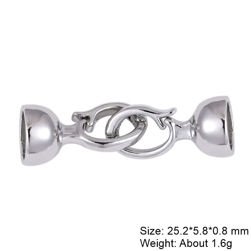 Juya Creative Copper Fasteners Connector Decoration Locks Clasps Accessories For DIY Needlework Beads Gems Pearls Jewlery Making