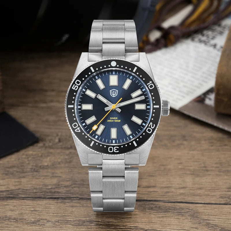Watchdives WD1965 V2 Quartz Watch Orange Vh31 Movement Bgw9 Luminous Business Watch 20Bar Waterproof Sapphire Wristwatch Gift