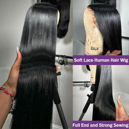 Straight 13x4 13x6 Lace Frontal Human Hair Wigs For Black Women Cheap Straight Human Hair Wig Brazilian Wig PrePluck