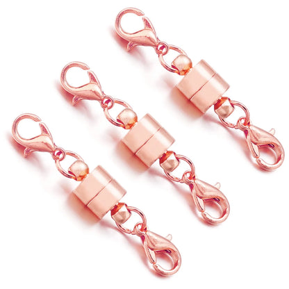 5Sets/Lot Magnetic Clasps With Lobster Clasps For Jewelry Making DIY Bracelet Necklace Magnet Clasp Connector Buckle Fasteners