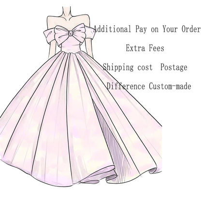 Additional Pay on Your Order & Extra Fees & Shipping cost / Postage & Difference Custom-made