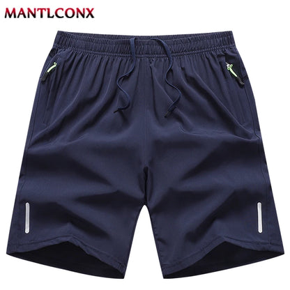 Summer Men's Shorts Cool Sportswear Running Sport Shorts Casual Bottoms Gym Fitness Training Jogging Short Pants Men Black Gray