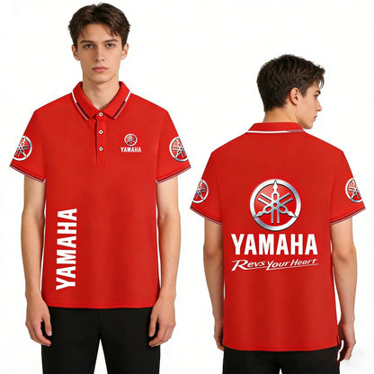 motorcycle Racing collared Yamaha POLO shirt cycling suit for men and women summer top short-sleeved T-shirt motogp fan clothing