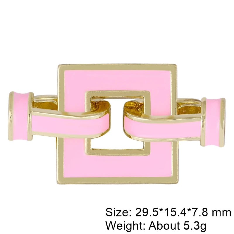 Juya Handmade Decorative Flower Connector Fastener Lock Hooks Clasps Accessories For DIY Women Fashion Needlework Jewelry Making