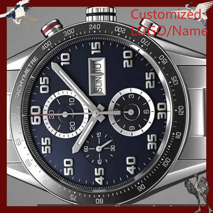 Customized Watches 43mm Men's Watch, 904L Steel, Quartz Movement
