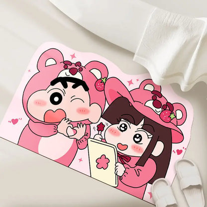 30*40cm Shower Room Water Uptake Mat Quick Drying Fashionable and Exquisite Cartoon Anime Soft and Comfortable Anime Periphe