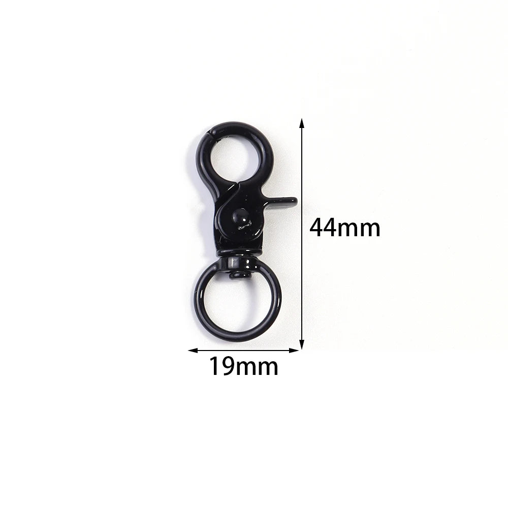 5Pcs/Lot Colorful Swivel Lobster Clasp Hooks Keychain Split Key Ring Connector for Bag Key Chain DIY Jewelry Making Supplies