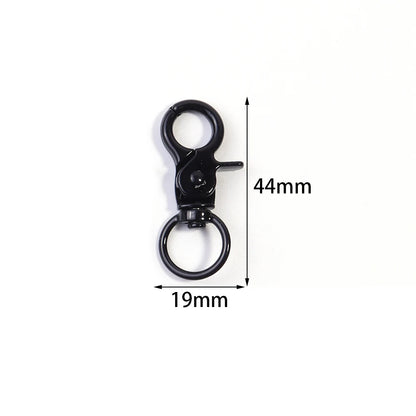 5Pcs/Lot Colorful Swivel Lobster Clasp Hooks Keychain Split Key Ring Connector for Bag Key Chain DIY Jewelry Making Supplies