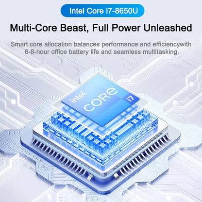 Handy 2026 New Ultra Slim 14.1" Laptop Intel Core i7-8650U Windows 11 Pro 32GB RAM 2TB M.2 SSD - Ideal for Office & Study