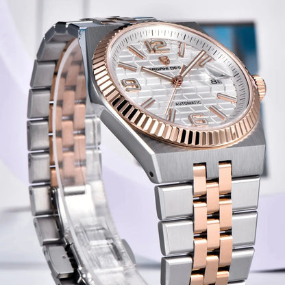 PAGANI DESIGN 2026 New Men's Watches Rose Gold Luxury Automatic Watch For Men MIYOTA 8215 Mechanical Wristwatch Sapphire crystal