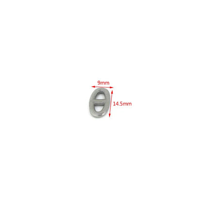 10Pcs Stainless Steel Double Hole Oval Connector Charms Jewelry Making Findings Accessories
