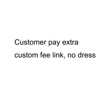 custom wedding dress fee