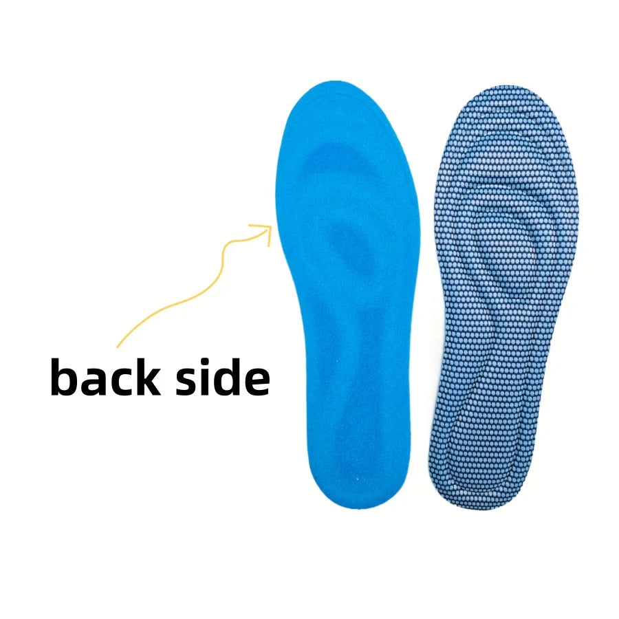 4Pcs Memory Foam Orthopedic Insoles for Shoes Antibacterial Deodorization Sweat Absorption Insert Sport Shoes Running Pads