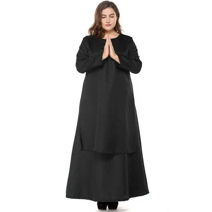Cos Nun Sister Habit Costume Halloween Women Christian Missionary Catholic Cosplay Carnival Fantasia Fancy Dress Balck Long