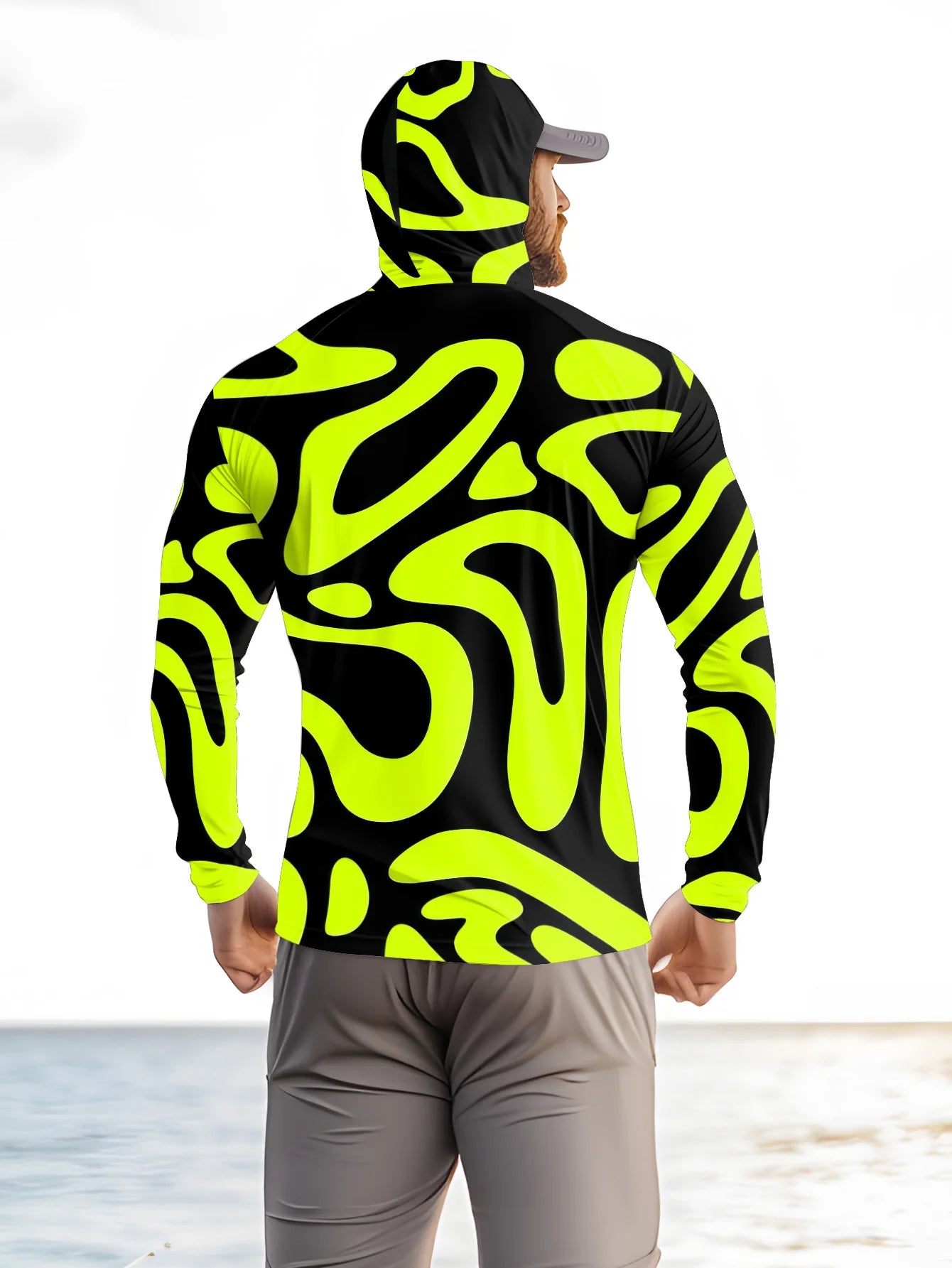 2026 Summer New Style Men's Long-Sleeved Shirt with 3D Pattern Print for Sporty and Casual Wear Comfortable and Soft