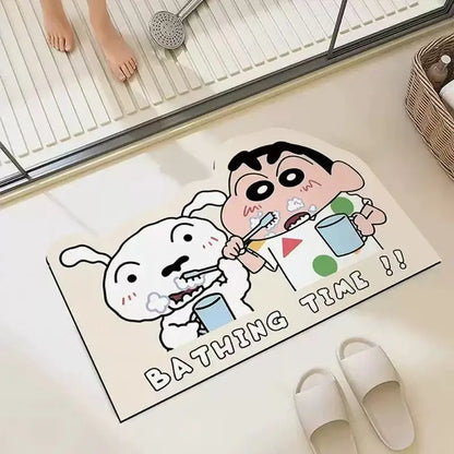 30*40cm Shower Room Water Uptake Mat Quick Drying Fashionable and Exquisite Cartoon Anime Soft and Comfortable Anime Periphe