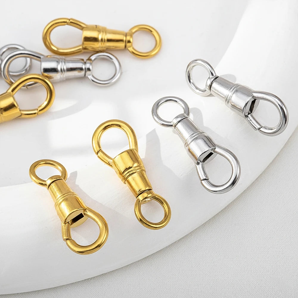 2pcs 1pcs Stainless Steel Bag Key Chain Hook Clasps Lobster Clasp Hooks Connectors for DIY Jewelry Making Supplies Accessories