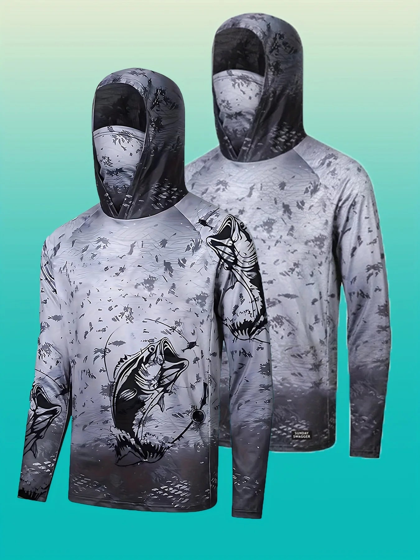 2026 Summer New Style Men's Long-Sleeved Shirt with 3D Fishing Pattern Print for Sporty and Casual Wear Comfortable and Soft