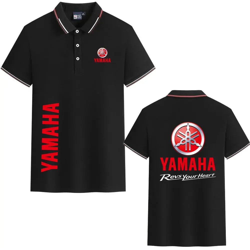 motorcycle Racing collared Yamaha POLO shirt cycling suit for men and women summer top short-sleeved T-shirt motogp fan clothing