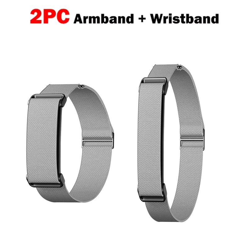 2PC Nylon Strap for Google Fitbit Air Straps Biceps Strap Fitness Tracker Replacement Band Adjustable for Google Fitbit Air Band