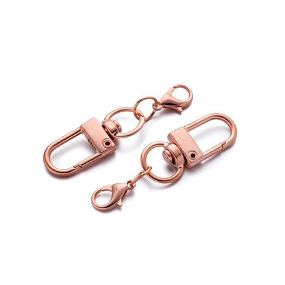 5/10Pcs Alloy Snap Lobster Clasp Hooks with Lobster Clasps Connectors Findings for DIY Key Chain Bags Pendants Supplies