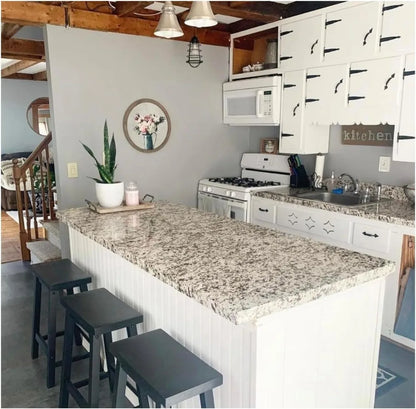 EZ FAUX DECOR Premium 36" x 240" Kitchen Countertop Vinyl Laminate Cover Waterproof Self-Adhesive Durable Marble Contact Paper for Countertops Peel and Stick Backsplash (20ft)