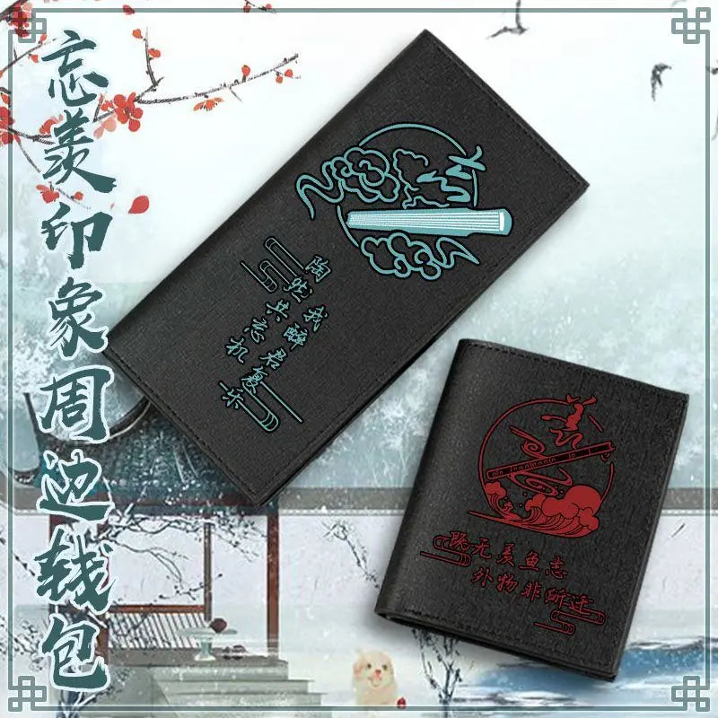Grandmaster of Demonic Cultivation Wallet Mo Dao Zu Shi Wei Wuxian Lan Wangji Cosplay Long Casual Coin Purse Accessory Prop