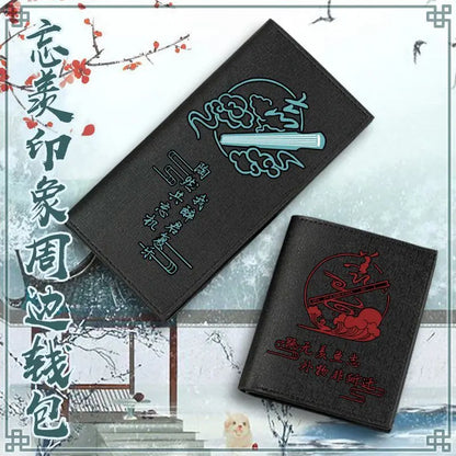 Grandmaster of Demonic Cultivation Wallet Mo Dao Zu Shi Wei Wuxian Lan Wangji Cosplay Long Casual Coin Purse Accessory Prop